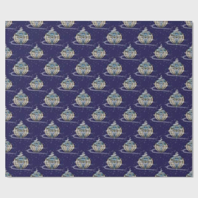 Glänzender Schmuck Geschenkpapier (Flach)