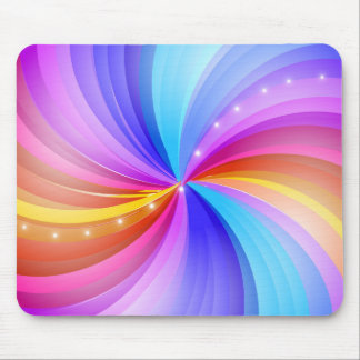 Glänzender Wirbel der Farbe Mousepad