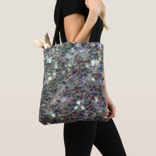 Glänzendes farbenfrohes Silbermosaik Tasche
