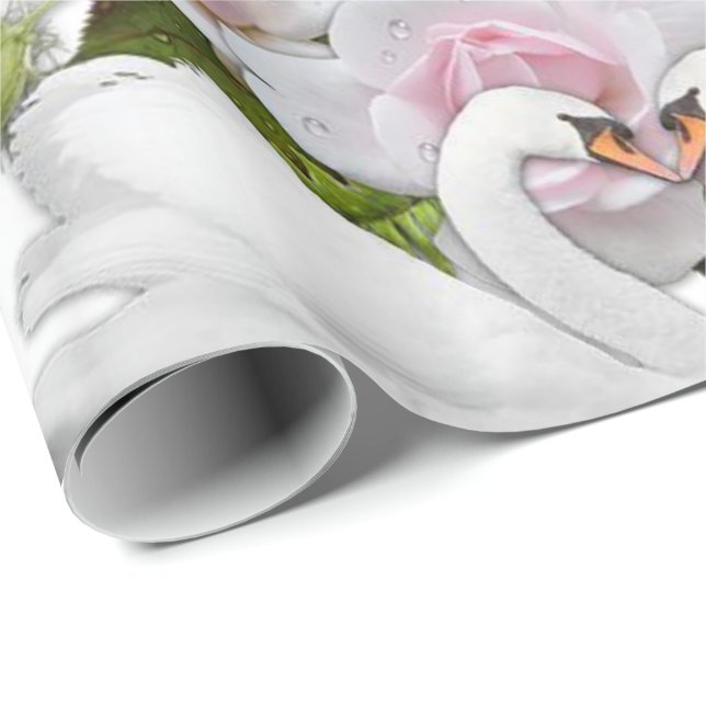 Glänzendes Geschenkpapier Engel (Rolleneckpunkt)