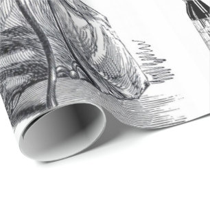 Glänzendes Geschenkpapier Vintage Nähen