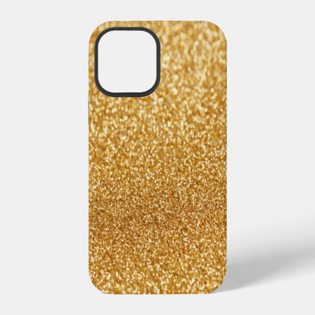 Glänzendes Gold Case-Mate iPhone Case 12 Hülle (Rückseite)
