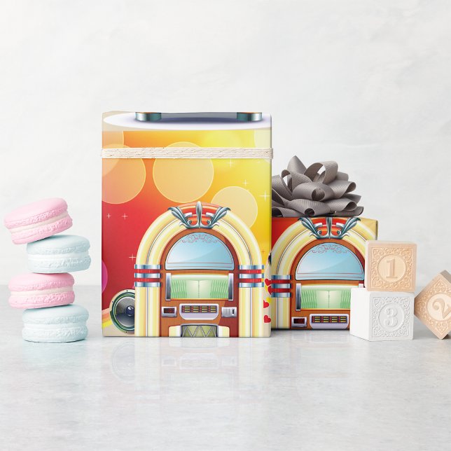 Glänzendes Juke Box Geschenkpapier (Von Creator hochgeladen)