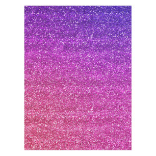 Glänzendes lila und rosa Farbverlauf-Glitter Tischdecke