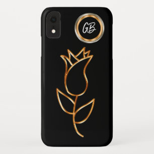Glänzendes Monogramm-Bling-Blumen-Design Case-Mate iPhone Hülle