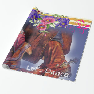 glänzendes Papier, Tanzland Geschenkpapier