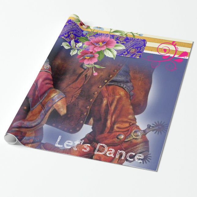 glänzendes Papier, Tanzland Geschenkpapier (Ungerollt)