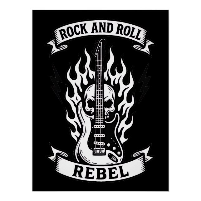 Glänzendes Plakat Music Rock and Roll Poster (Vorderseite)