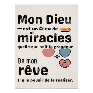 Glänzendes Poster