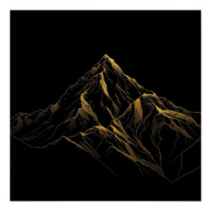 Glänzendes Poster