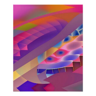Glänzendes Poster