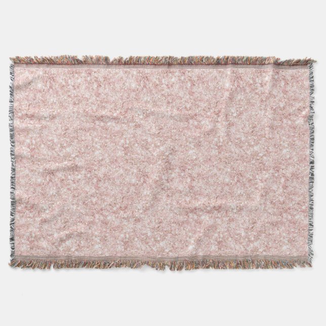 Glänzendes Rosa Glitter Weihnachten Decke (Vorderseite)