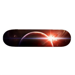 "Glänzendes Saturn " Skateboard