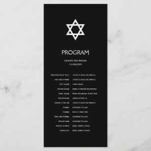 Glänzendes Stern-Bar/Schläger Mitzvah Programm