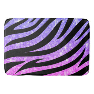 Glänzendes Zebrastreifen-Muster Badematte