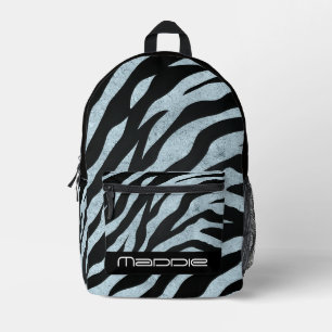 Glänzendes Zebrastreifen-Muster Druck-Rucksack Bedruckter Rucksack