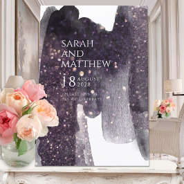 Glanzfarbenfrohe Pinselstriche Einladung