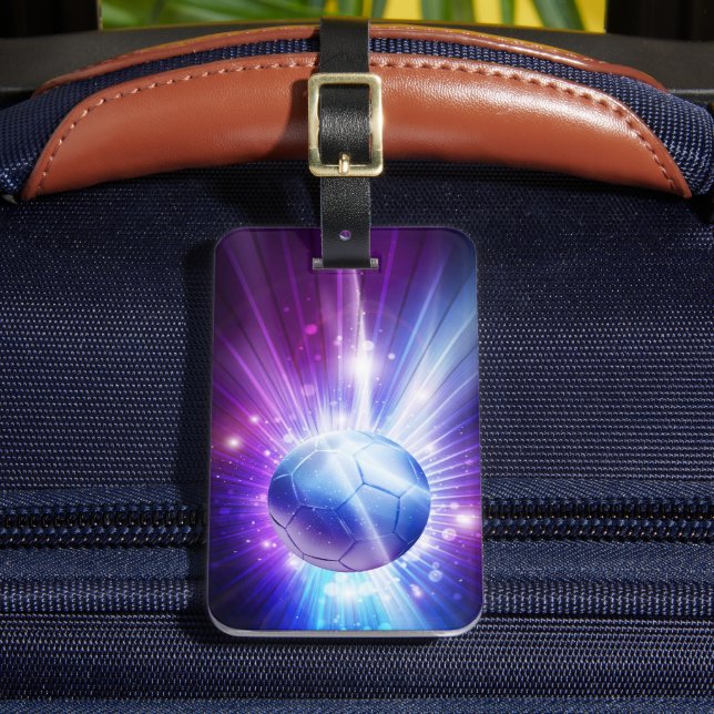 Glanzfußball Gepäckanhänger (Vorderseite Insitu 2)