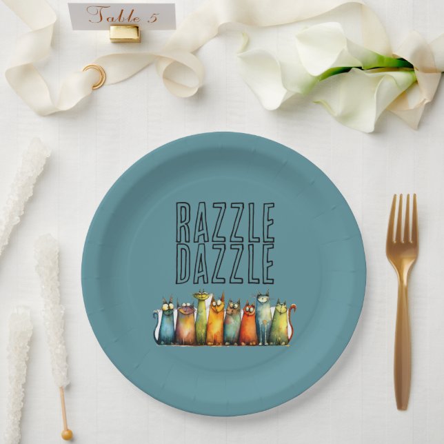 Glanzpapier-Teller Pappteller (Hochzeit)