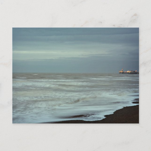 Glanzpfeife und Meer Postkarte (Vorderseite)