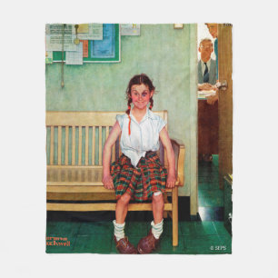 Glanzschuß oder Außenseite das Büro der Direkti Fleecedecke