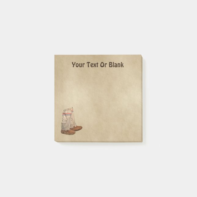 Glanzstücke auf altem Papier Post-it Klebezettel (Vorderseite)