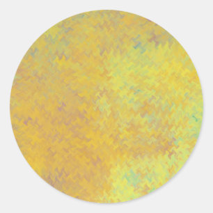 Glanzvoller Goldener Marmor Künstlerisch Runder Aufkleber