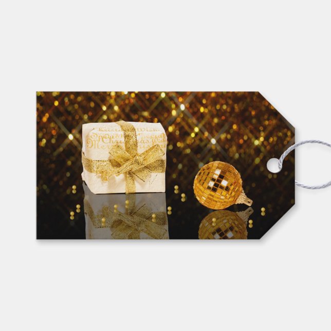Glanzzeit Weihnachten Geschenkanhänger (Vorderseite (Horizontal))