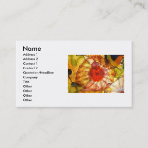 Glas Art Business Card Visitenkarte