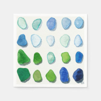 Glas aus dem Meer, Glaskunst aus dem Strand Serviette