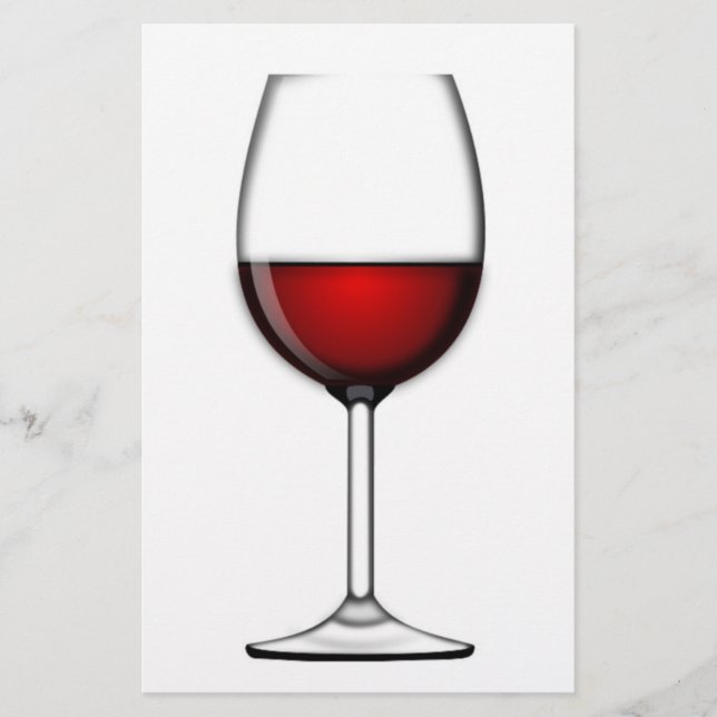 GLAS AUS ROTEM WEIN BRIEFPAPIER (Vorderseite)