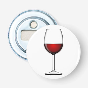 GLAS AUS ROTEM WEIN FLASCHENÖFFNER