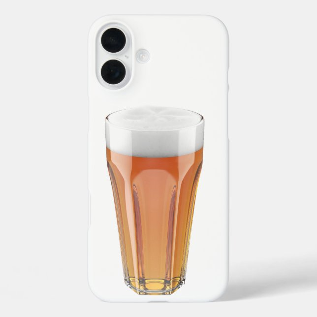 Glas Bier iPhone 16 Plus Hülle (Rückseite)