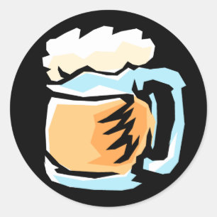Glas Bieraufkleber Runder Aufkleber