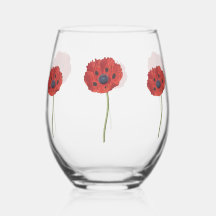 Glas-Blumen-Tumbler – Elegantes Blumendesign
