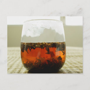Glas chinesischen Tees Postkarte