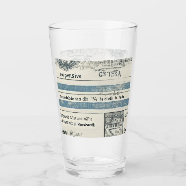 Glas-Cup mit Meeresdetails Glas (Vorderseite)