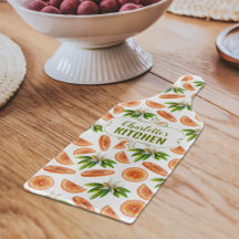 Glas Custom Orange Wasserfarbe, Küche