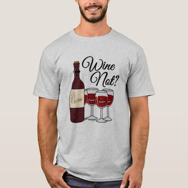 Glas der Trauben-Alkohol-Roter Rose Pinot des T-Shirt (Vorderseite)