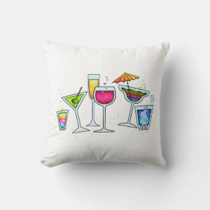 GLAS DURCH COCKTAIL oder LUMBAR PILLOW Kissen