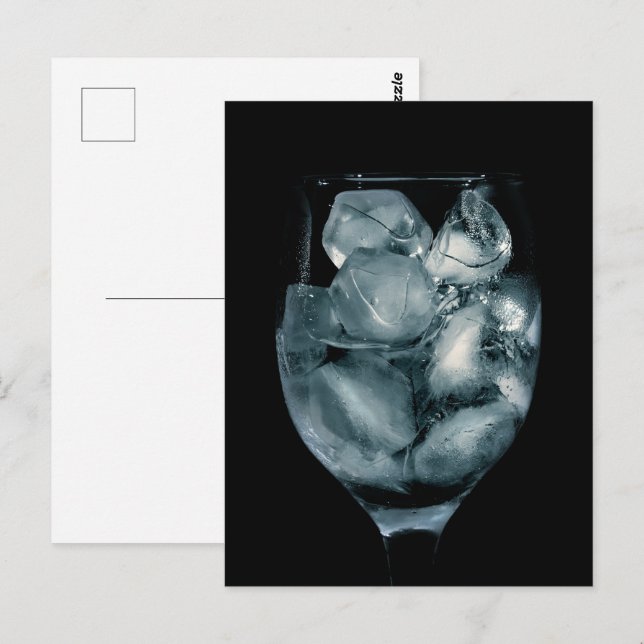 Glas-Eis Postkarte (Vorne/Hinten)