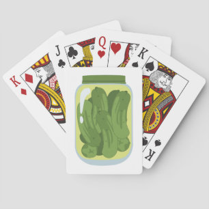 Glas Essiggurken Spielkarten