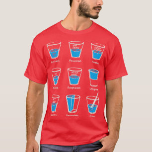 Glas Halb voll T-Shirt