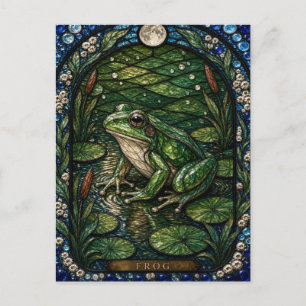 Glas-in-Bild Froschteichrand Illumina Postkarte