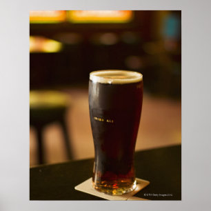 Glas irischer Herkunft in Pub Poster