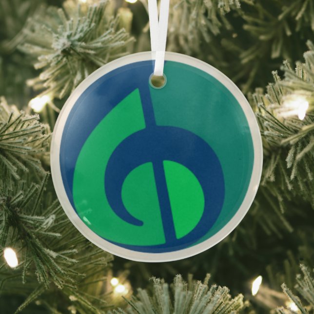 Glas IVH Logomark Ornament Ornament Aus Glas (InSitu)