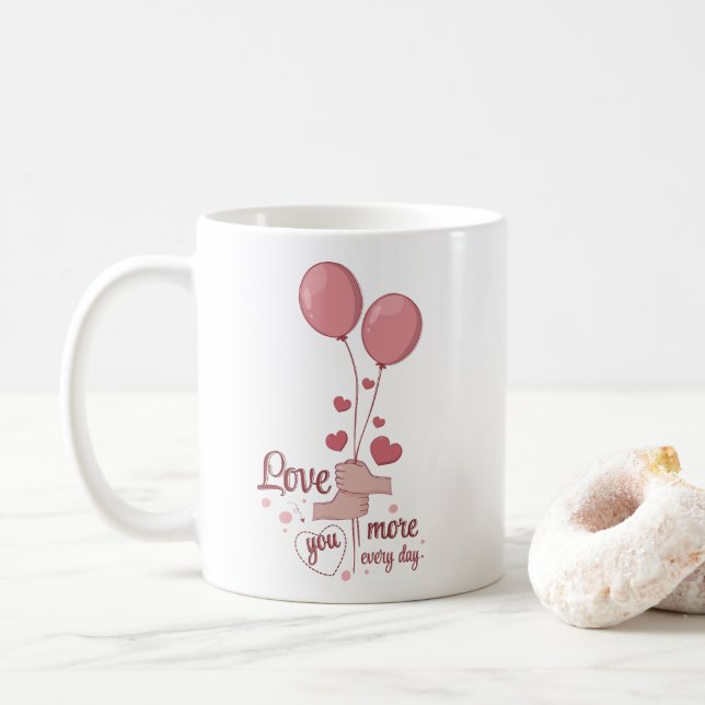 Glas Liebe Kaffeetasse (Mit Donut)