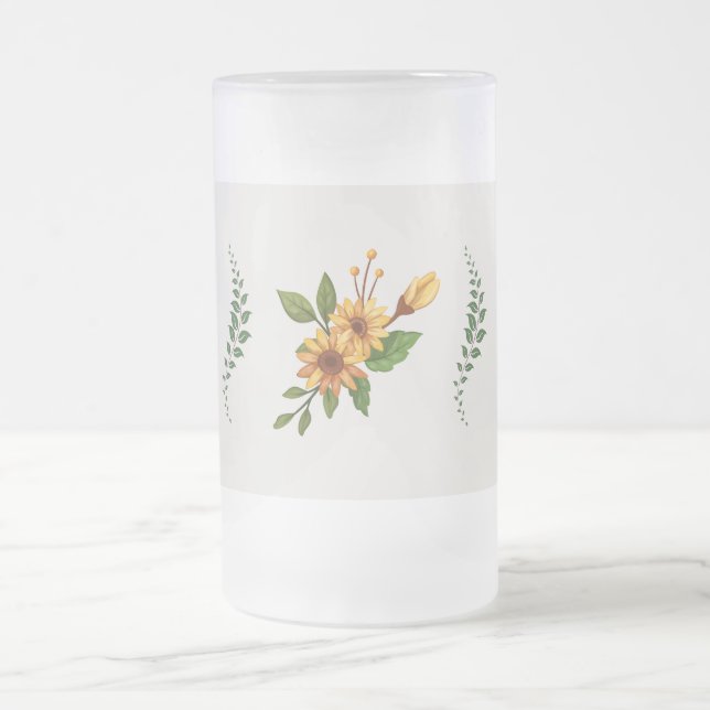 Glas Mattglas Bierglas (Mittel)