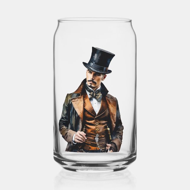 Glas mit Aquarelldruck (Vorderseite)