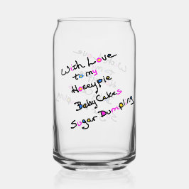 Glas mit Liebe